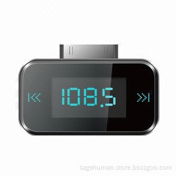 FM Transmitter for iPhone/iPod and Other Handheld Devices, Supports Multiple Channels